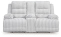 Rhines Falls Power Reclining Loveseat with Console - Faith Furniture (Manhattan, KS)