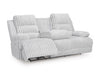 Rhines Falls Power Reclining Sofa with Drop Down Table - Faith Furniture (Manhattan, KS)