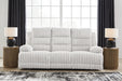 Rhines Falls Power Reclining Sofa with Drop Down Table - Faith Furniture (Manhattan, KS)