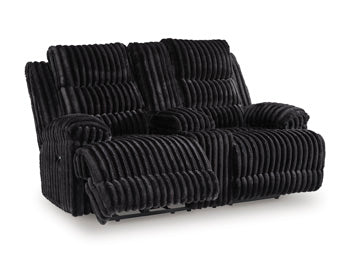 Rhine Falls Reclining Loveseat with Console - Faith Furniture (Manhattan, KS)