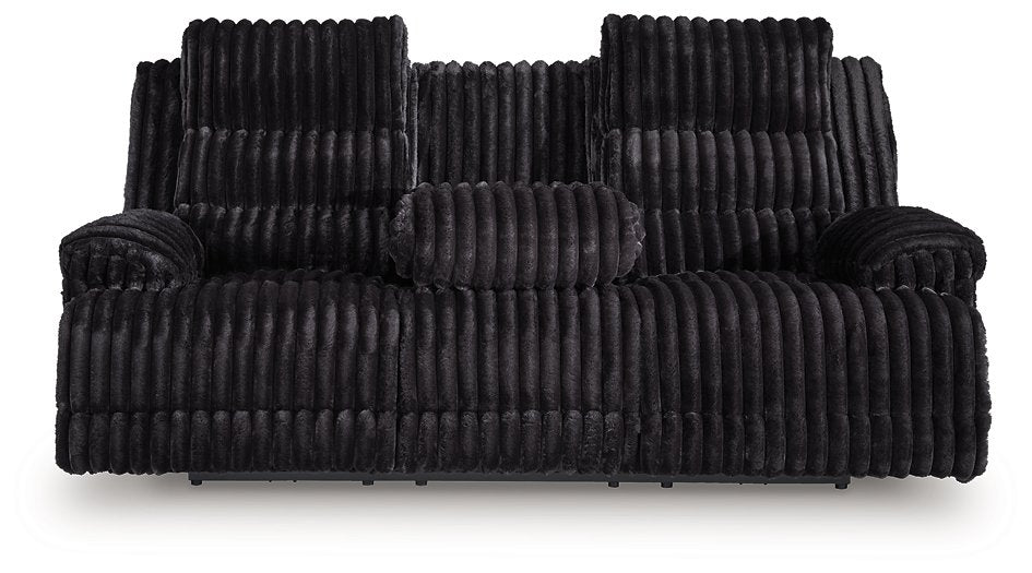 Rhine Falls Power Reclining Sofa with Drop Down Table - Faith Furniture (Manhattan, KS)