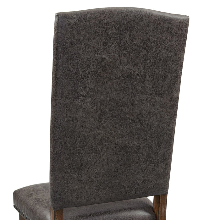 Gramercy 6PC Dining Set-Table, Four Tufted Tall Back Chairs and Settee