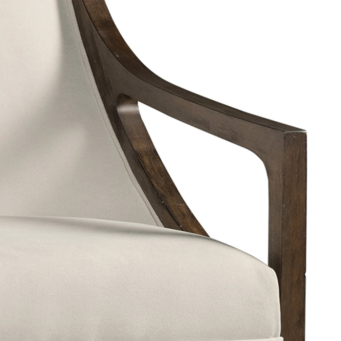 Hopkins Chair w/Brown Arm Columbia Natural(ISTA 3)