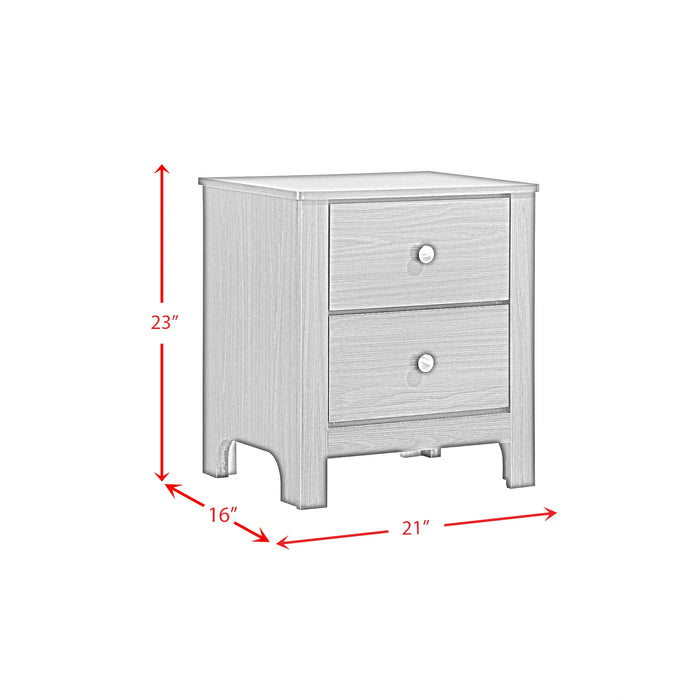 Sami Youth 2-Drawer Nightstand