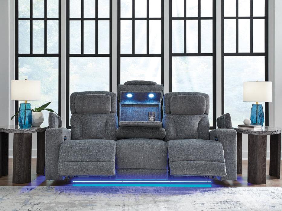 Studio Cave Power Reclining Sofa - Faith Furniture (Manhattan, KS)