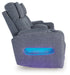 Studio Cave Power Reclining Loveseat with Console - Faith Furniture (Manhattan, KS)
