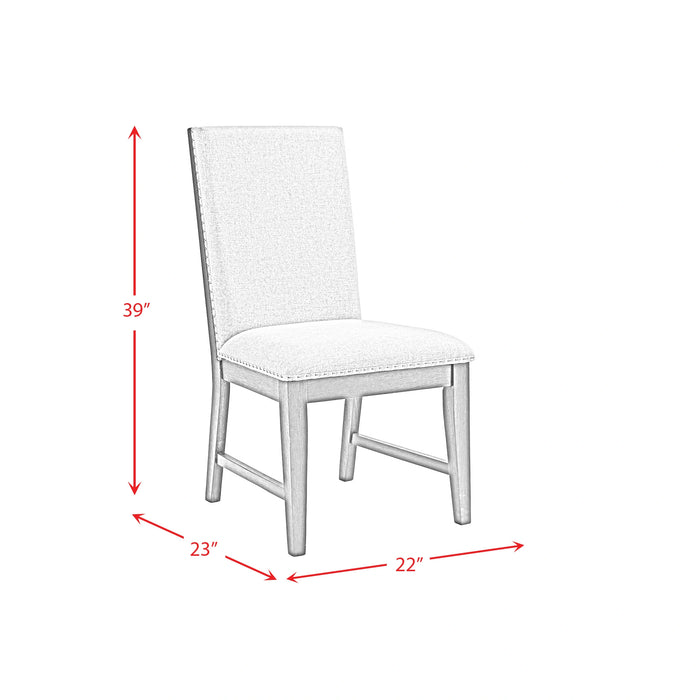 Donovan 5PC Standard Height Dining Set-Table and Four Side Chairs in Gray
