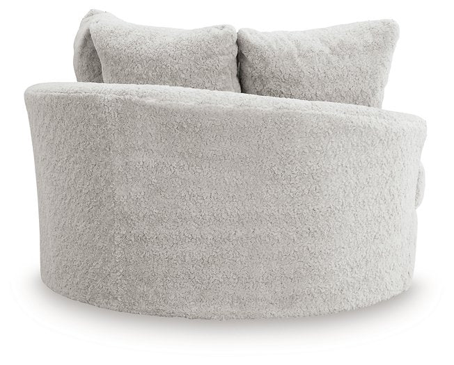 Cuddle Plush Oversized Swivel Accent Chair - Faith Furniture (Manhattan, KS)