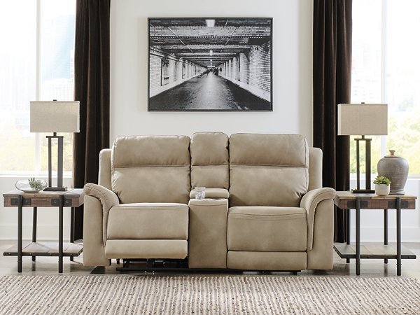 Next-Gen DuraPella Power Reclining Loveseat with Console - Faith Furniture (Manhattan, KS)
