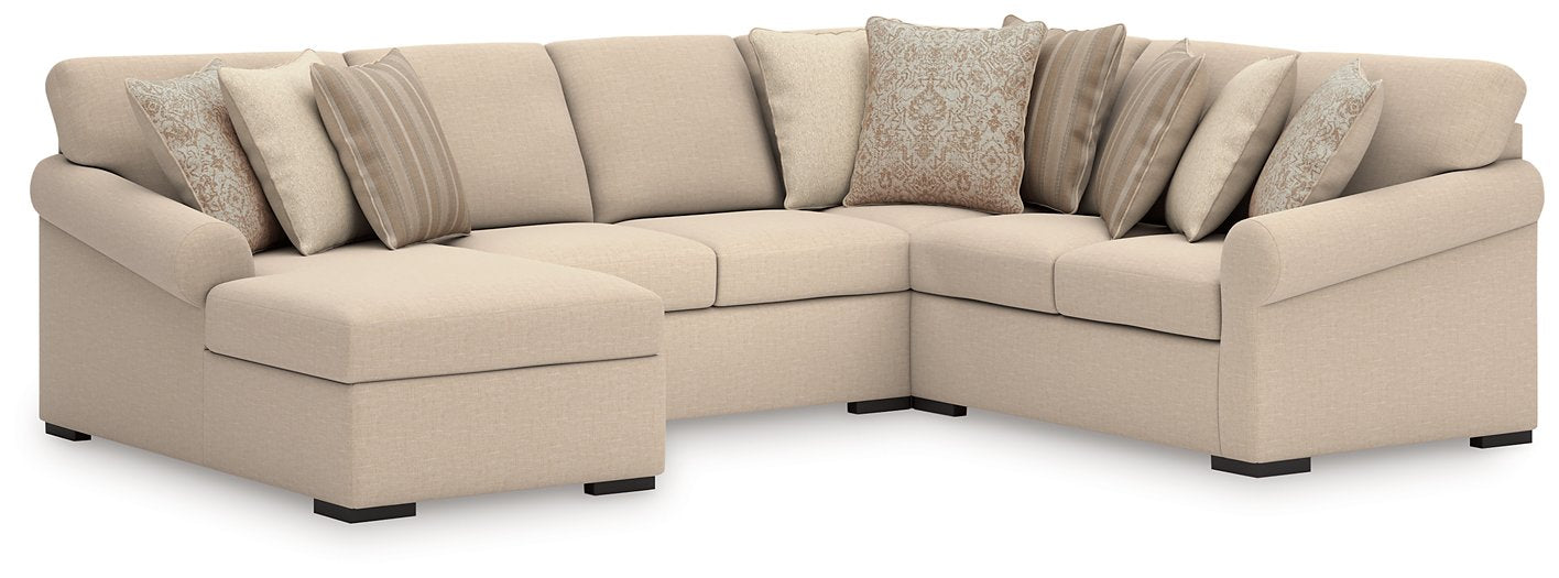 LadyMae Sectional with Chaise - Faith Furniture (Manhattan, KS)