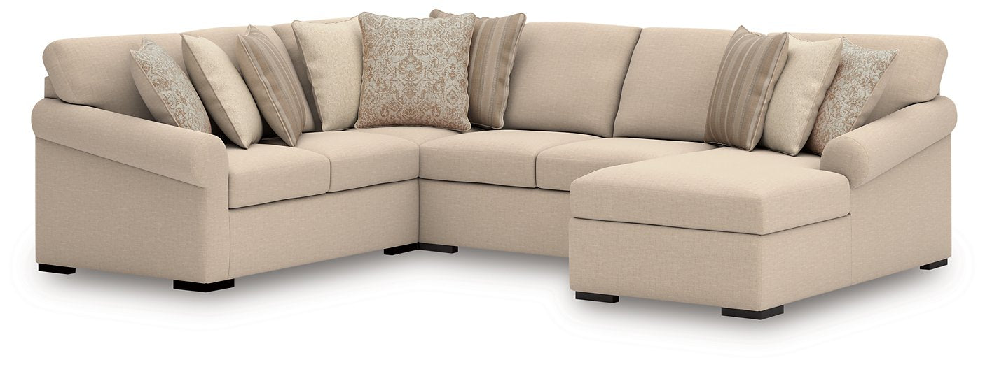 LadyMae Sectional with Chaise - Faith Furniture (Manhattan, KS)