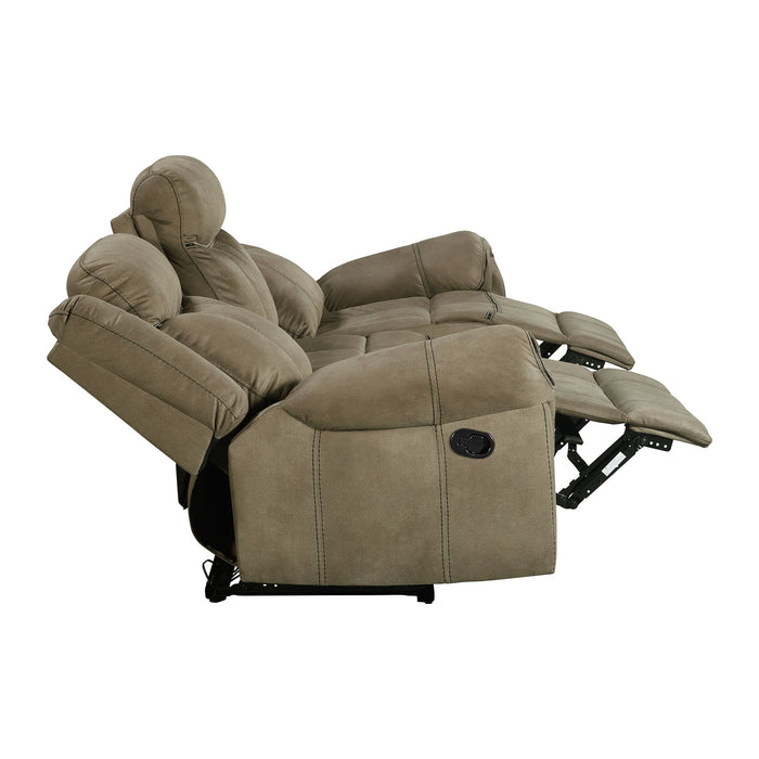 Sorrento Motion Sofa with Dropdown in T101 Brown