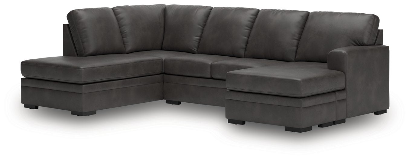 Lofton-Pike Sectional with Chaise - Faith Furniture (Manhattan, KS)