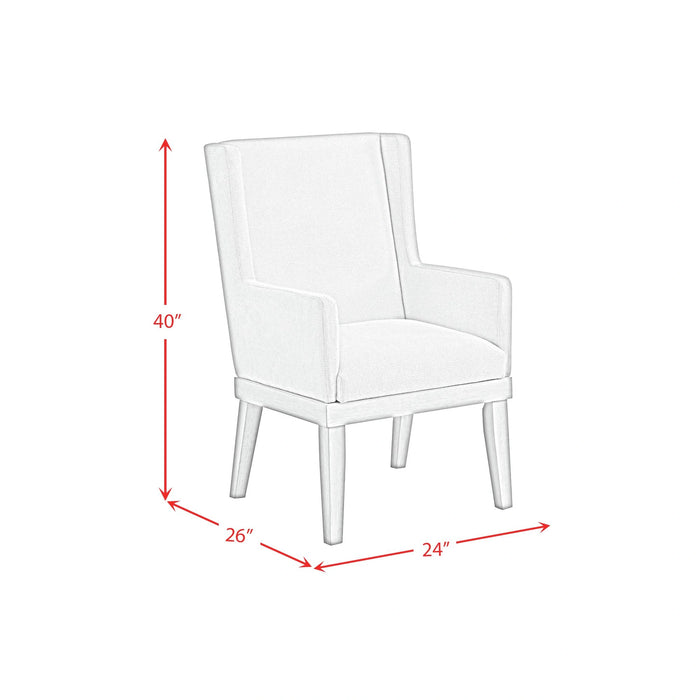Avalanche Standard Height Dining Set in Antique White-Table and Four Chairs