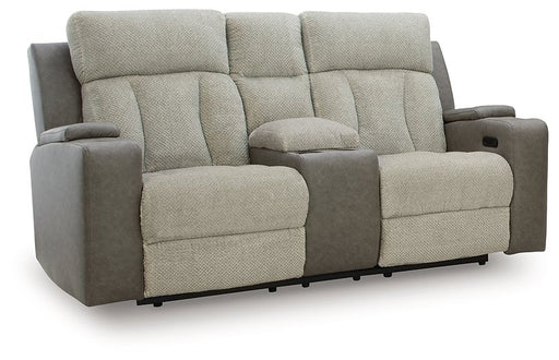 WhipLash Power Reclining Loveseat with Console - Faith Furniture (Manhattan, KS)