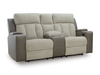 WhipLash Power Reclining Loveseat with Console - Faith Furniture (Manhattan, KS)