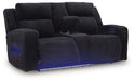 Forest Lake Power Reclining Loveseat with Console - Faith Furniture (Manhattan, KS)