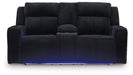 Forest Lake Power Reclining Loveseat with Console - Faith Furniture (Manhattan, KS)