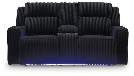 Forest Lake Power Reclining Loveseat with Console - Faith Furniture (Manhattan, KS)