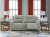 Forest Lake Power Reclining Loveseat with Console - Faith Furniture (Manhattan, KS)