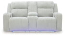 Forest Lake Power Reclining Loveseat with Console - Faith Furniture (Manhattan, KS)