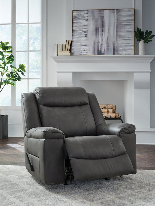Status Check Recliner - Faith Furniture (Manhattan, KS)