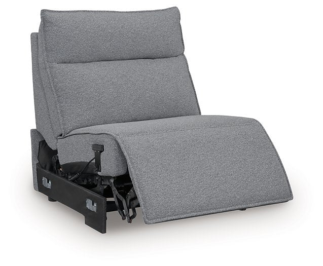 ModMax II Reclining Sectional with Chaise and Audio Console - Faith Furniture (Manhattan, KS)