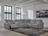 Modmax Reclining Sectional with Console - Faith Furniture (Manhattan, KS)