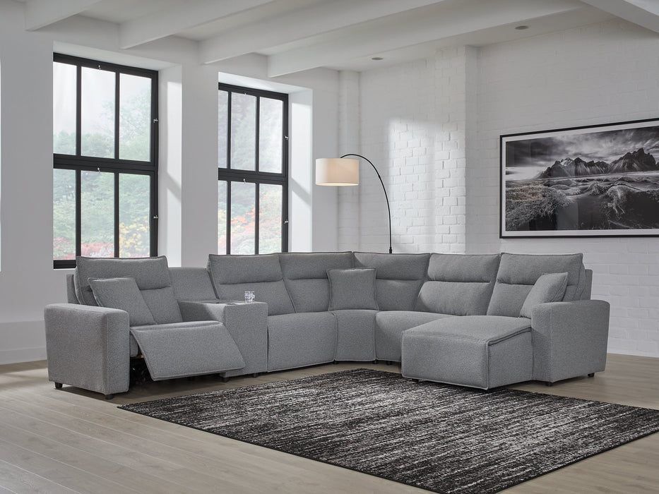 Modmax Power Reclining Sectional with Chaise - Faith Furniture (Manhattan, KS)