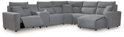 Modmax Power Reclining Sectional with Chaise - Faith Furniture (Manhattan, KS)