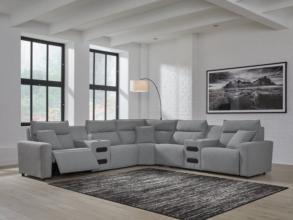 Modmax Power Reclining Sectional with Chaise - Faith Furniture (Manhattan, KS)