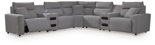 Modmax II Power Reclining Sectional with Audio Consoles - Faith Furniture (Manhattan, KS)