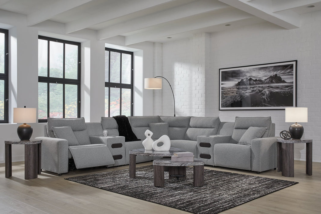 Modmax Power Reclining Sectional with Chaise - Faith Furniture (Manhattan, KS)