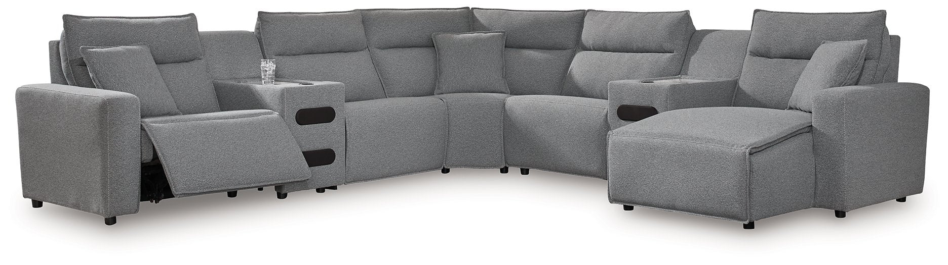 Modmax Power Reclining Sectional with Chaise - Faith Furniture (Manhattan, KS)