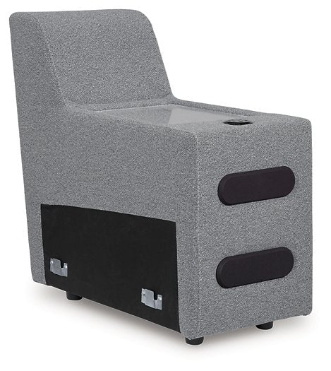 ModMax II Reclining Sectional with Chaise and Audio Console - Faith Furniture (Manhattan, KS)