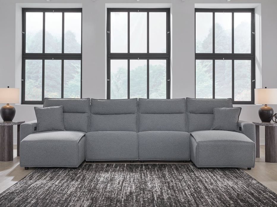 Modmax Power Reclining Sectional with Chaise - Faith Furniture (Manhattan, KS)
