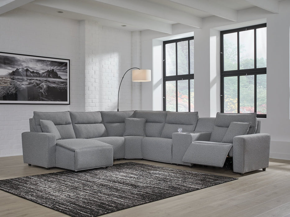 Modmax Power Reclining Sectional with Chaise - Faith Furniture (Manhattan, KS)