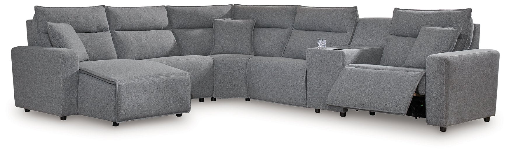 Modmax Power Reclining Sectional with Chaise - Faith Furniture (Manhattan, KS)