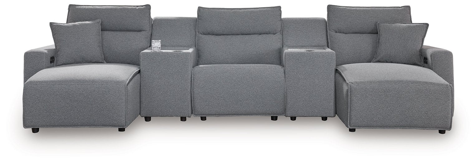 Modmax Power Reclining Sectional with Chaise - Faith Furniture (Manhattan, KS)