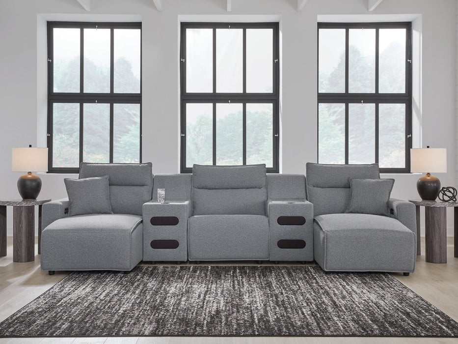 Modmax Power Reclining Sectional with Chaise - Faith Furniture (Manhattan, KS)