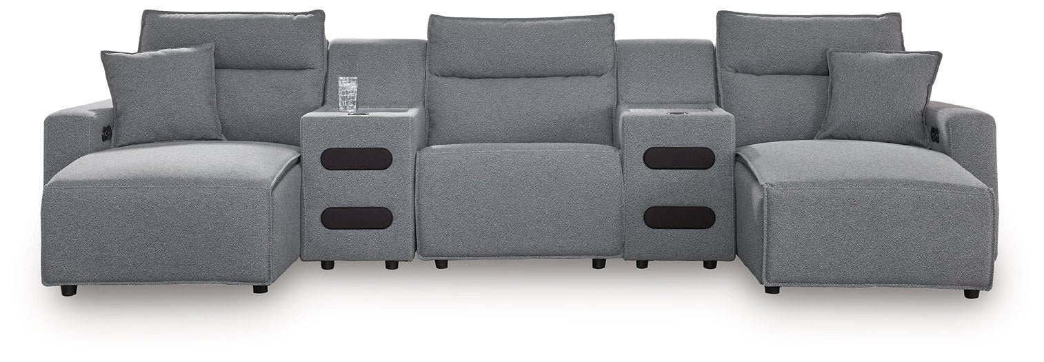 Modmax Power Reclining Sectional with Chaise - Faith Furniture (Manhattan, KS)
