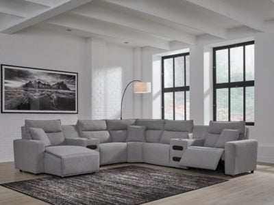 Modmax Power Reclining Sectional with Chaise - Faith Furniture (Manhattan, KS)