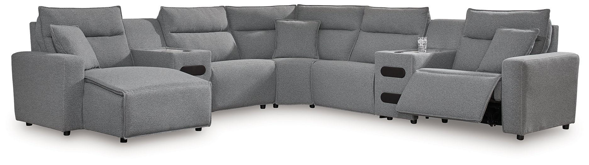 Modmax Power Reclining Sectional with Chaise - Faith Furniture (Manhattan, KS)