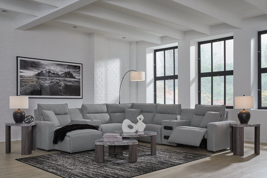 Modmax Power Reclining Sectional with Chaise - Faith Furniture (Manhattan, KS)