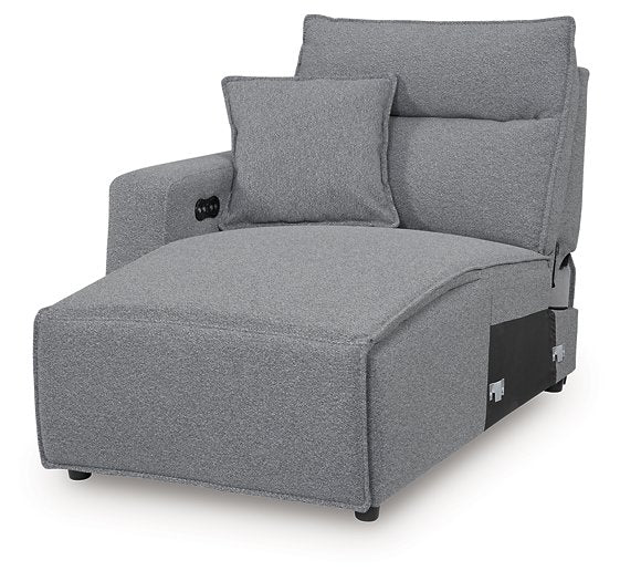 ModMax II Reclining Sectional with Chaise and Audio Console - Faith Furniture (Manhattan, KS)