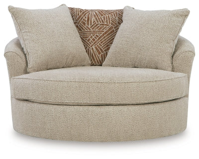 Steelwater Retreat Oversized Swivel Accent Chair - Faith Furniture (Manhattan, KS)