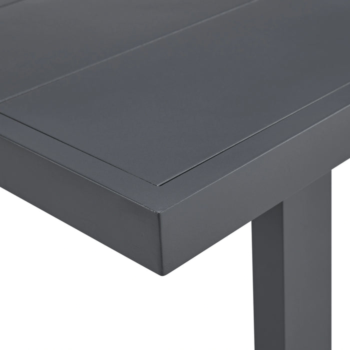 Playa Standard Height Dining Set in Dark Grey-Table and Four Chairs