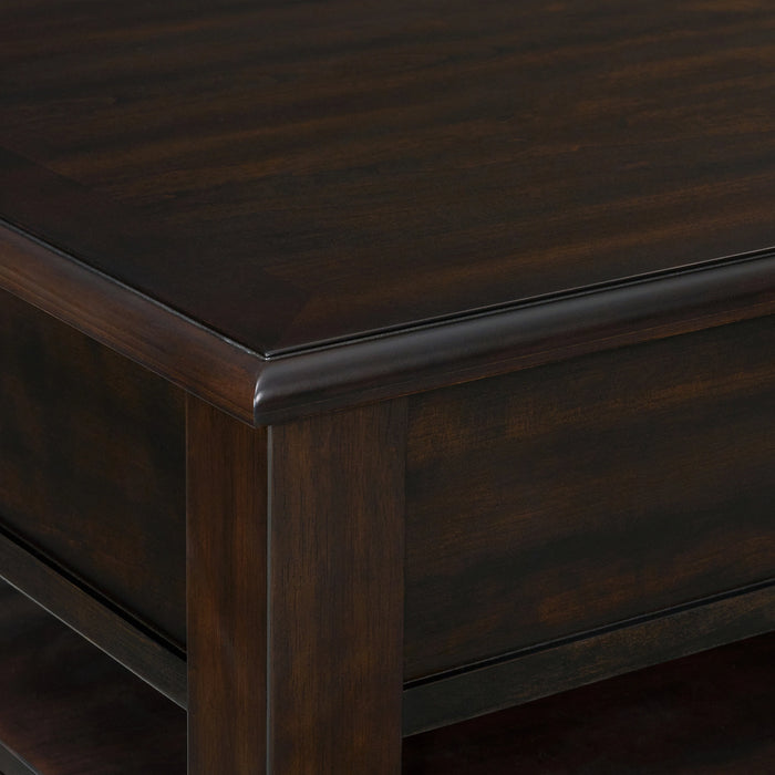 Wagner 3PC Occasional Table Set in Cherry-Square Lift-Top Coffee Table & Two End Table