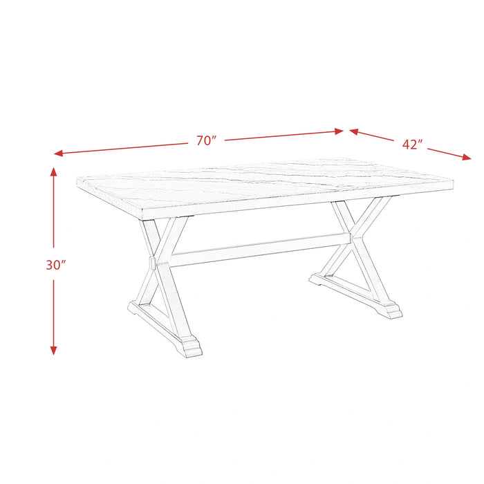 Lexi 5PC Dining Set-Table & Four Chairs