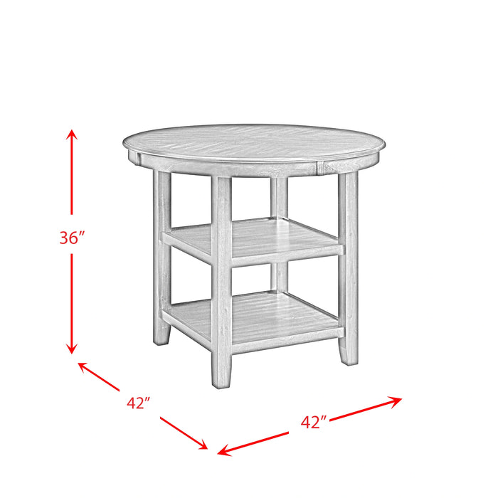 Amherst Counter Table w/Wood Leg Grey Finish